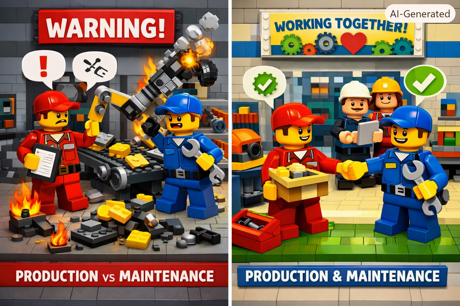 Production vs Maintenance : Comment des postures managériales obsolètes sabotent la performance des entreprises